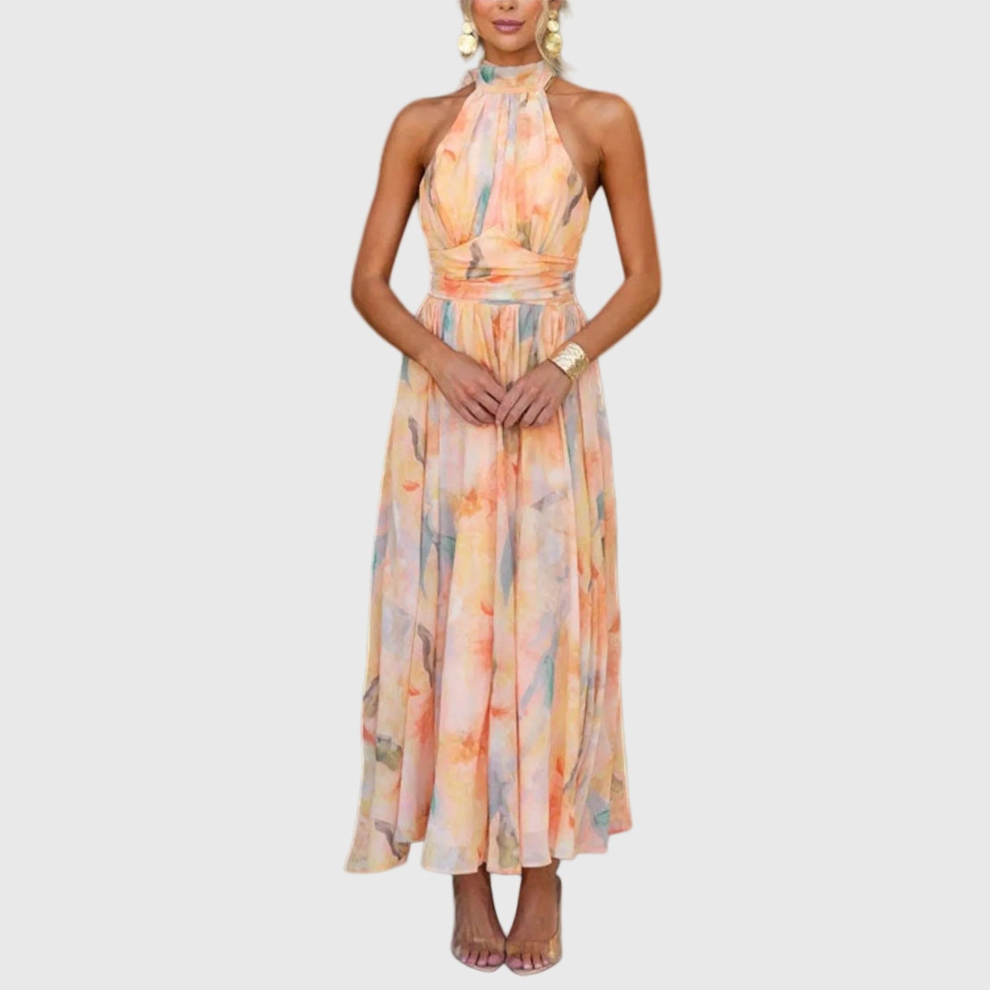 Bianca | Elegant Halter Dress