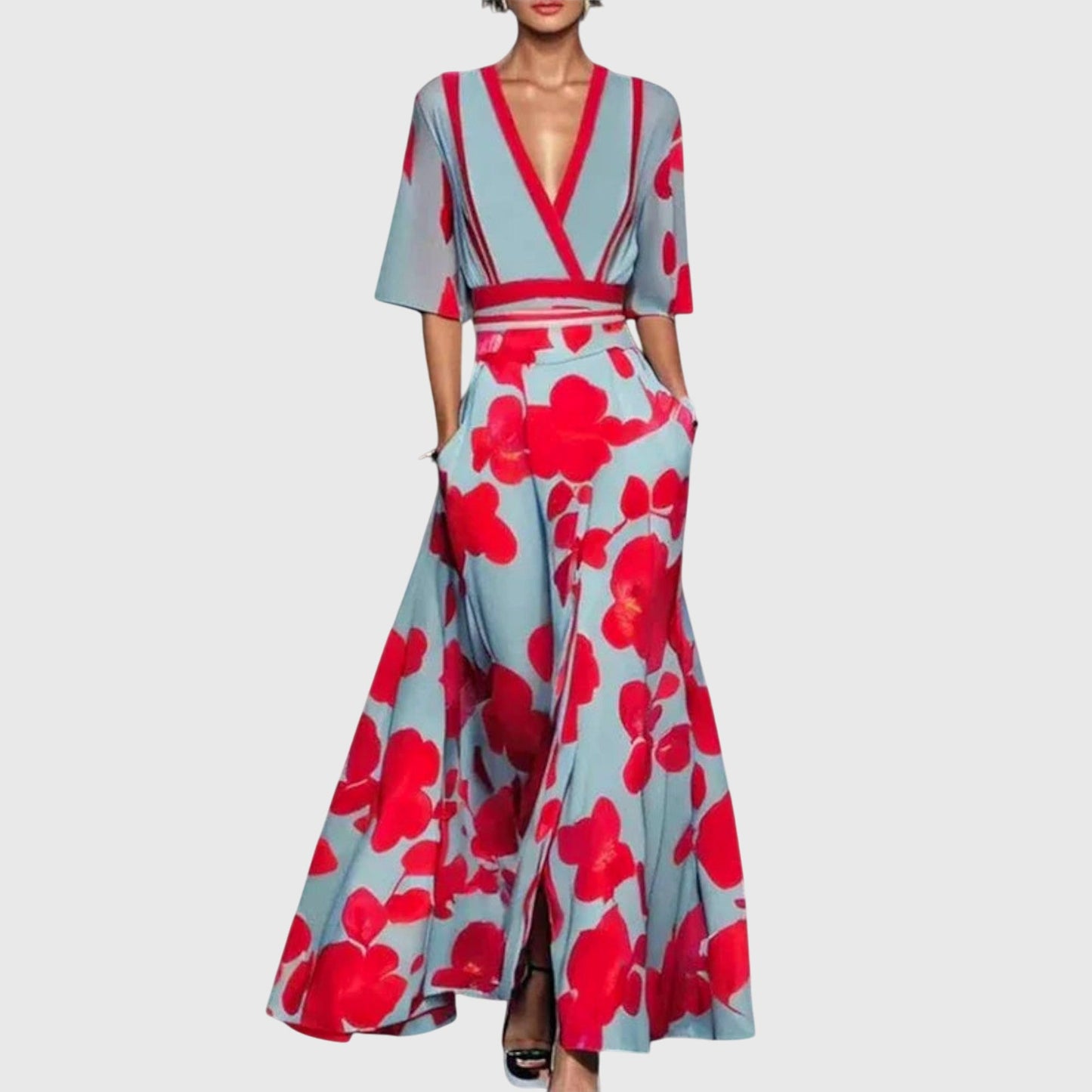 Daphne | Elegant Wrap Maxi Dress