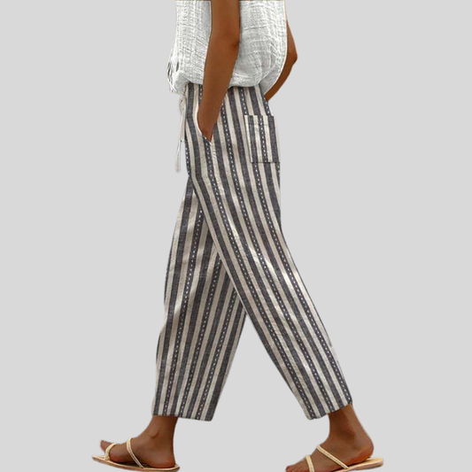 Delilah | Striped Casual Pants