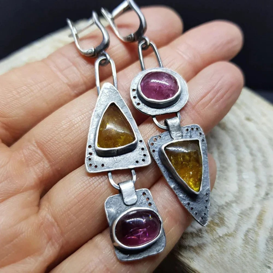 Retro Triangular Earrings