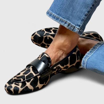 Paisley | Leopard Strap Loafers