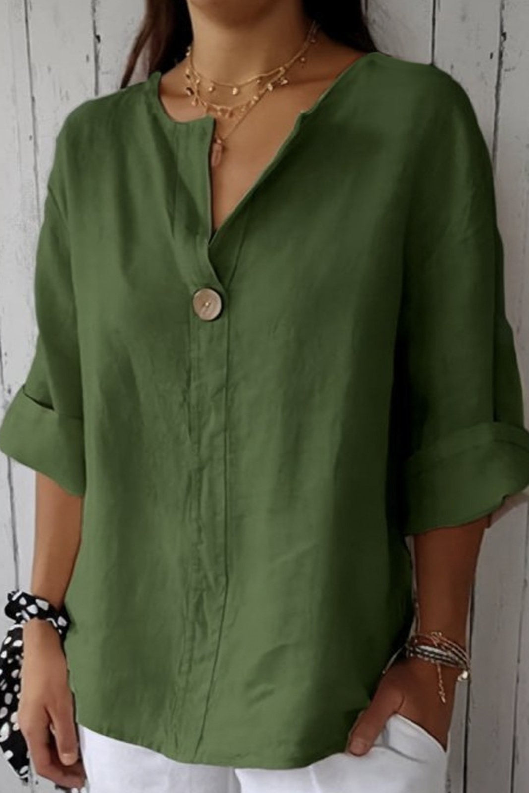 Celia | Minimal Button Blouse