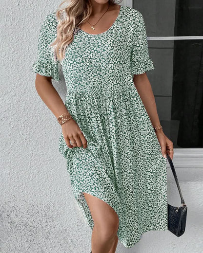 Anna | Women’s Summer Short Sleeve Midi Dress