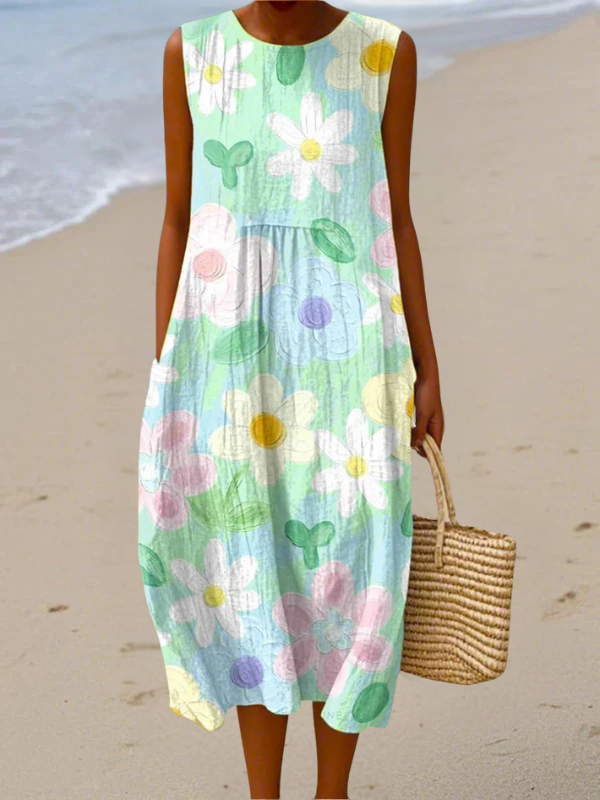 Bela | Sleeveless Midi Dress