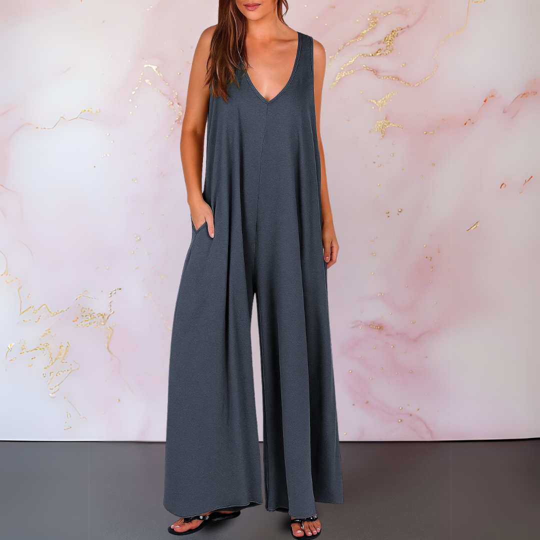 Rowan | Flowy V-Neck Jumpsuit