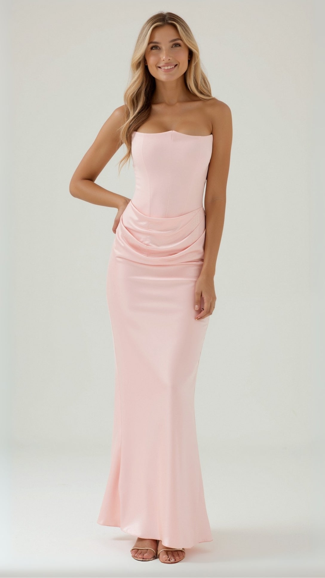 Isabella | Women Wedding Guest Column Maxi Dress