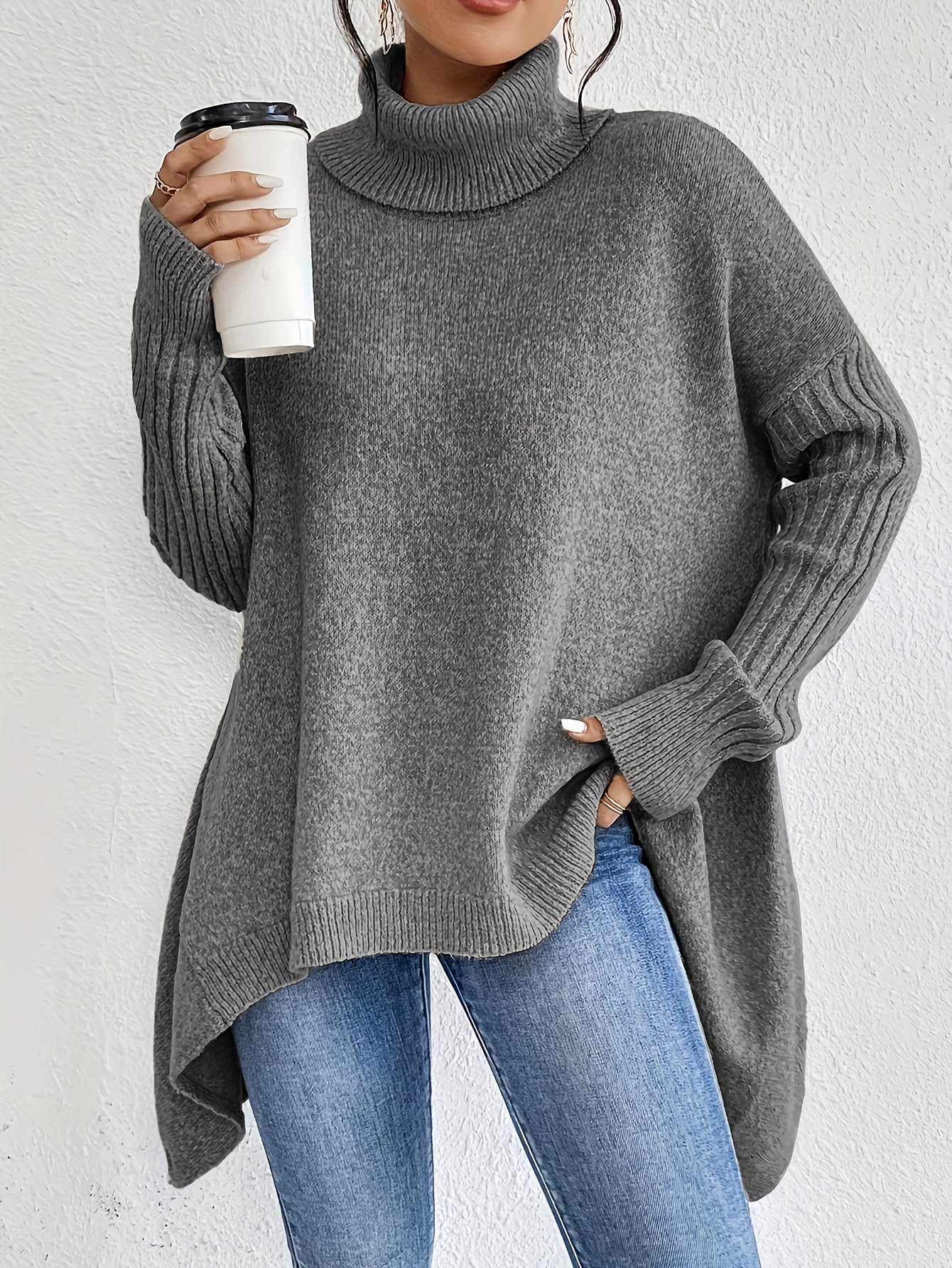 Lisa | Oversized Turtleneck Sweater