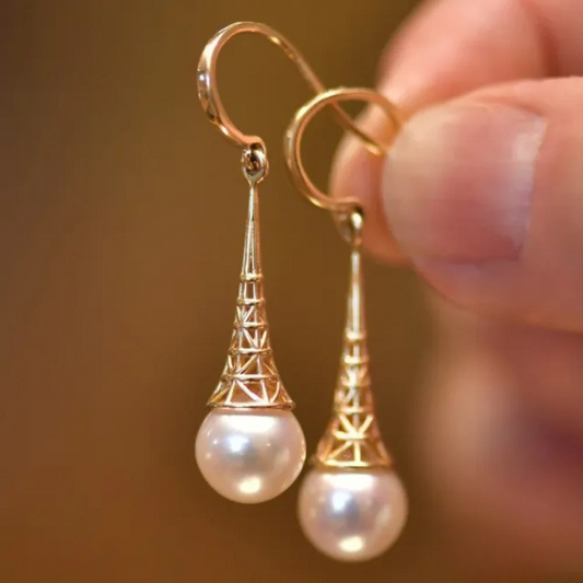 Vintage-Inspired Golden Hoop Earrings