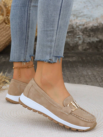 Melinda | Chain Detail Slip-On Loafers