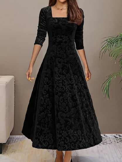 Eleanor | Women Winter Long Sleeve Maxi Dress