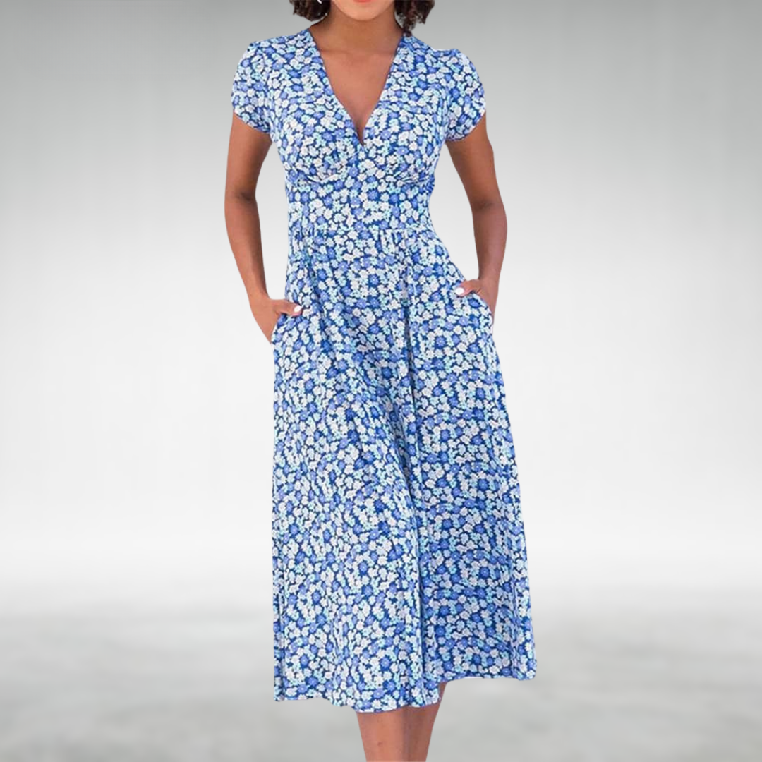Brooklyn | Women Summer Floral Versatile Midi Dress