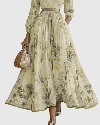 Faith | Womens Sleeveless Pleated Floral Midi Dress