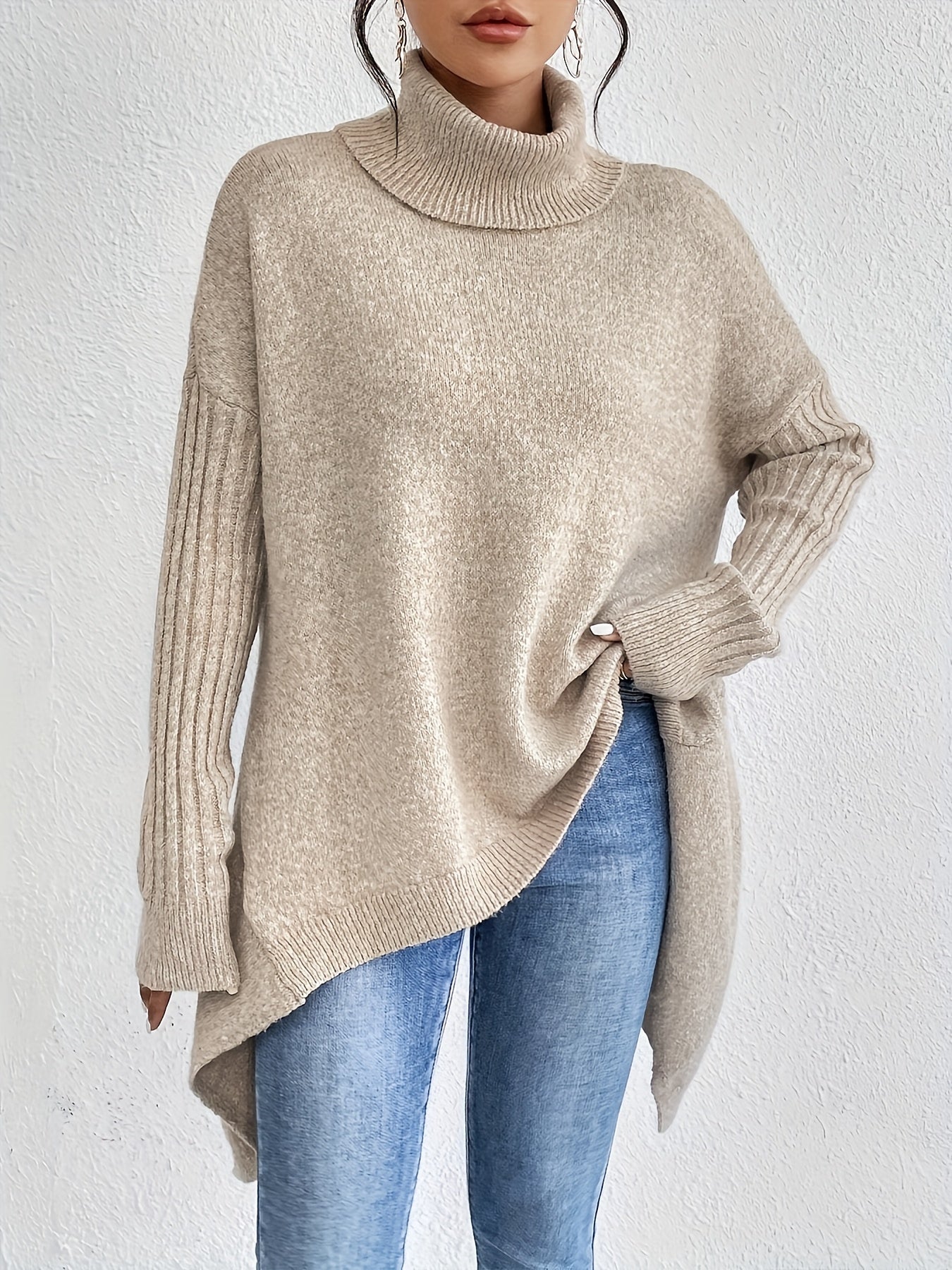 Lisa | Oversized Turtleneck Sweater