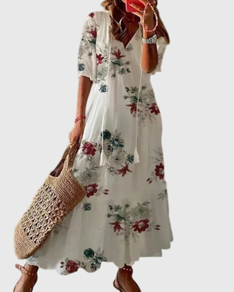 Alina | Printed Maxi Dress