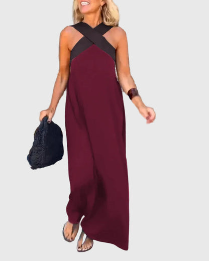 Sienna | Elegant Halter Maxi Dress