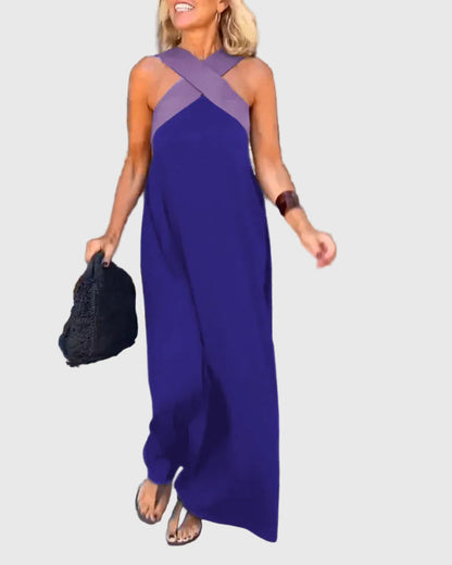 Sienna | Elegant Halter Maxi Dress