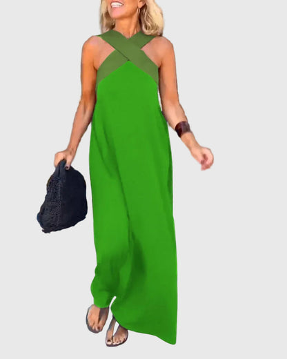 Sienna | Elegant Halter Maxi Dress