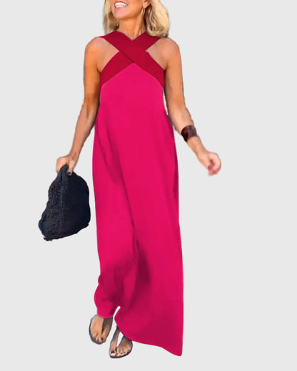 Sienna | Elegant Halter Maxi Dress