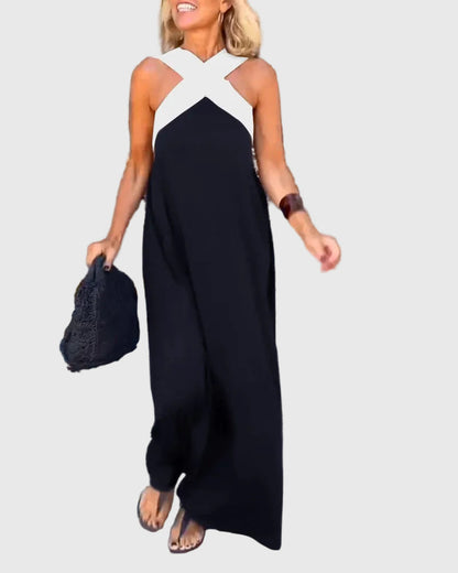 Sienna | Elegant Halter Maxi Dress