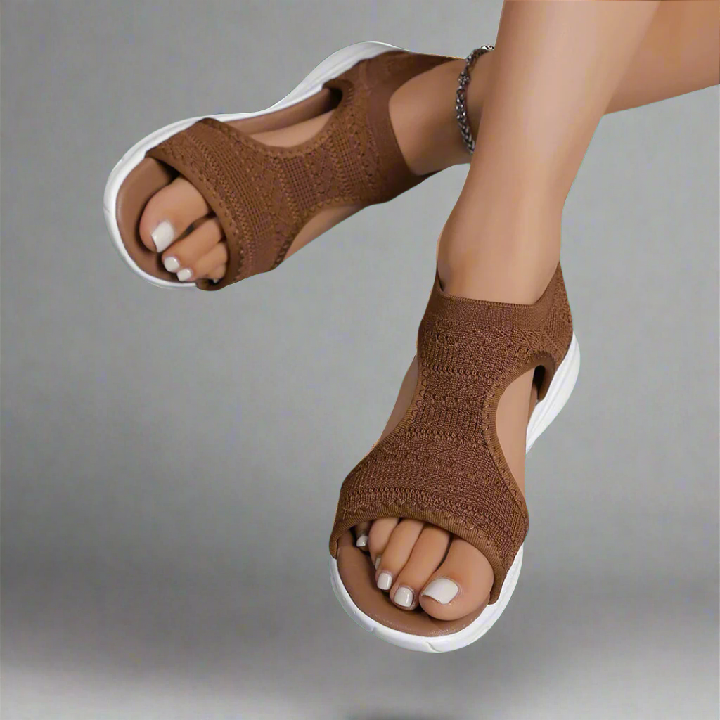 Amelie | Sandalias de cuña hechas a mano en material premium