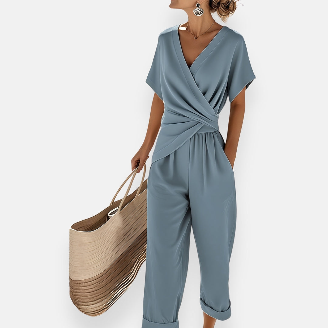 Sabrina | Twist Front Jumpsuit