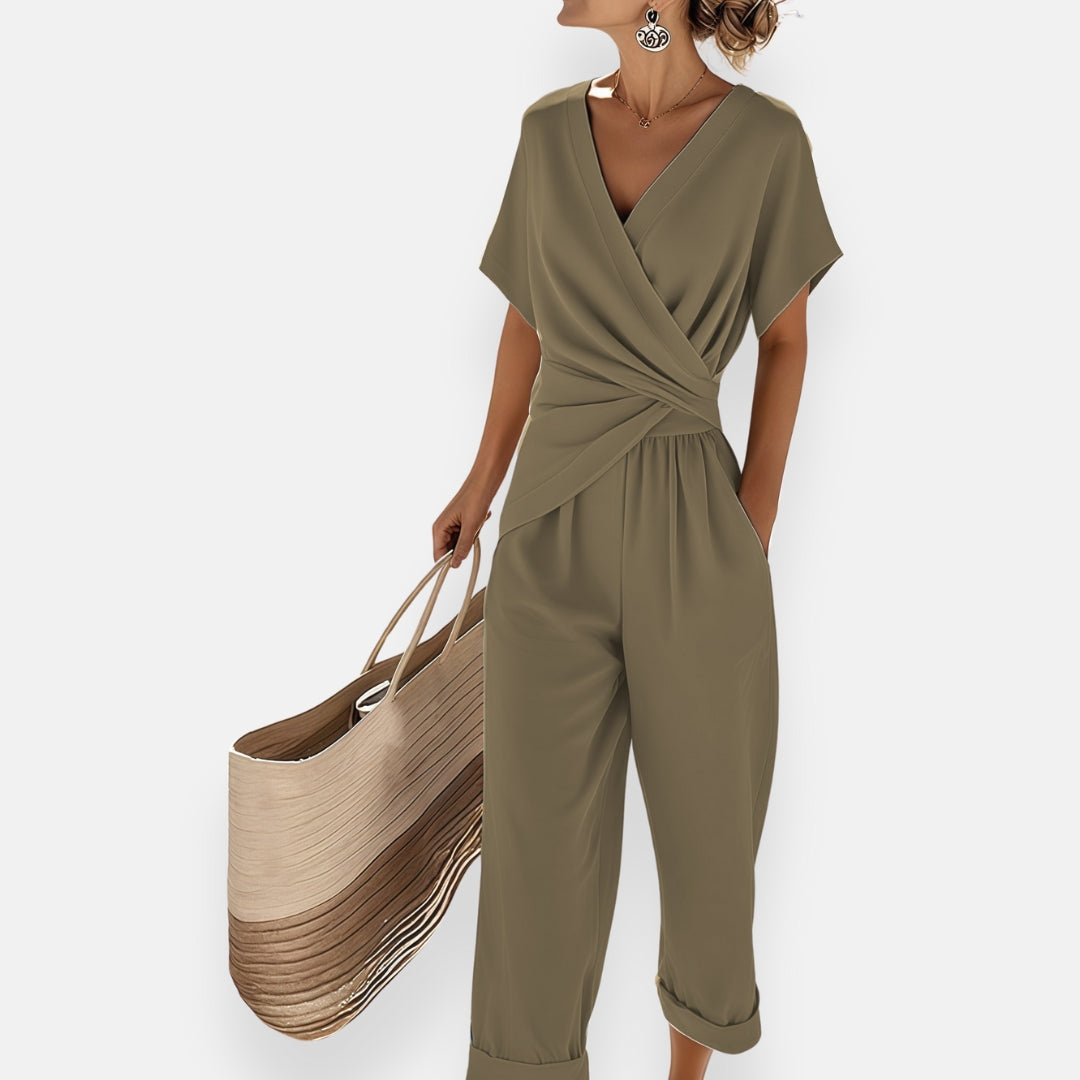 Sabrina | Twist Front Jumpsuit