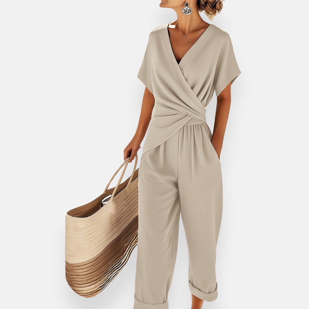 Sabrina | Twist Front Jumpsuit
