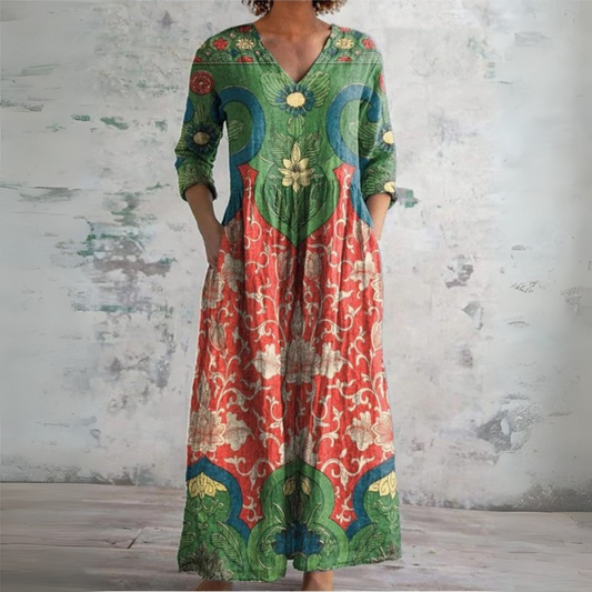 Judy | Printed Midi Dress
