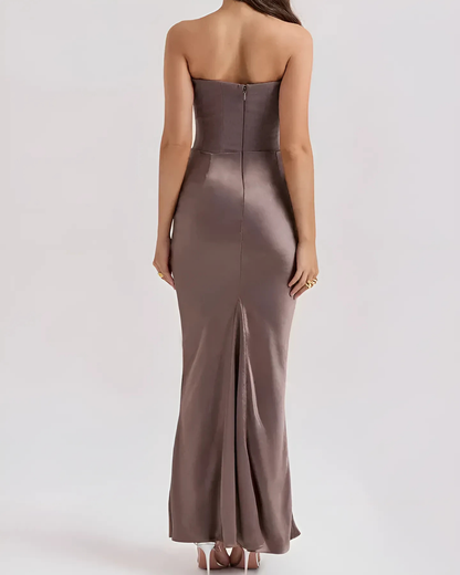 Kylie | Women Wedding Guest Draped Maxi Dress