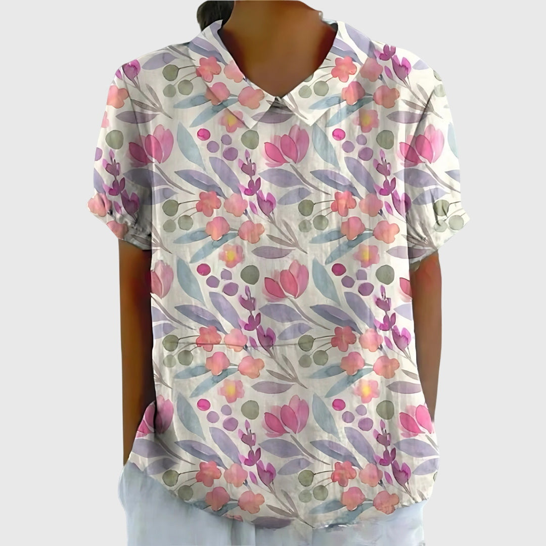 Jenna | Floral Collar Blouse