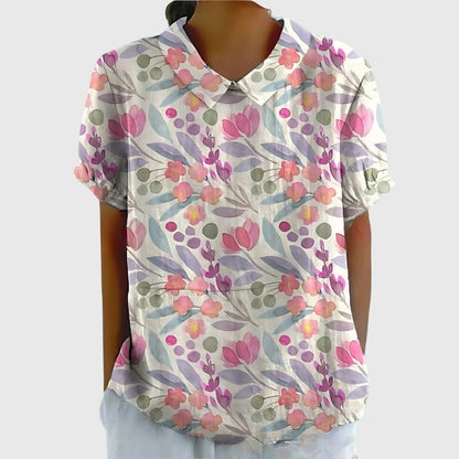 Jenna | Floral Collar Blouse