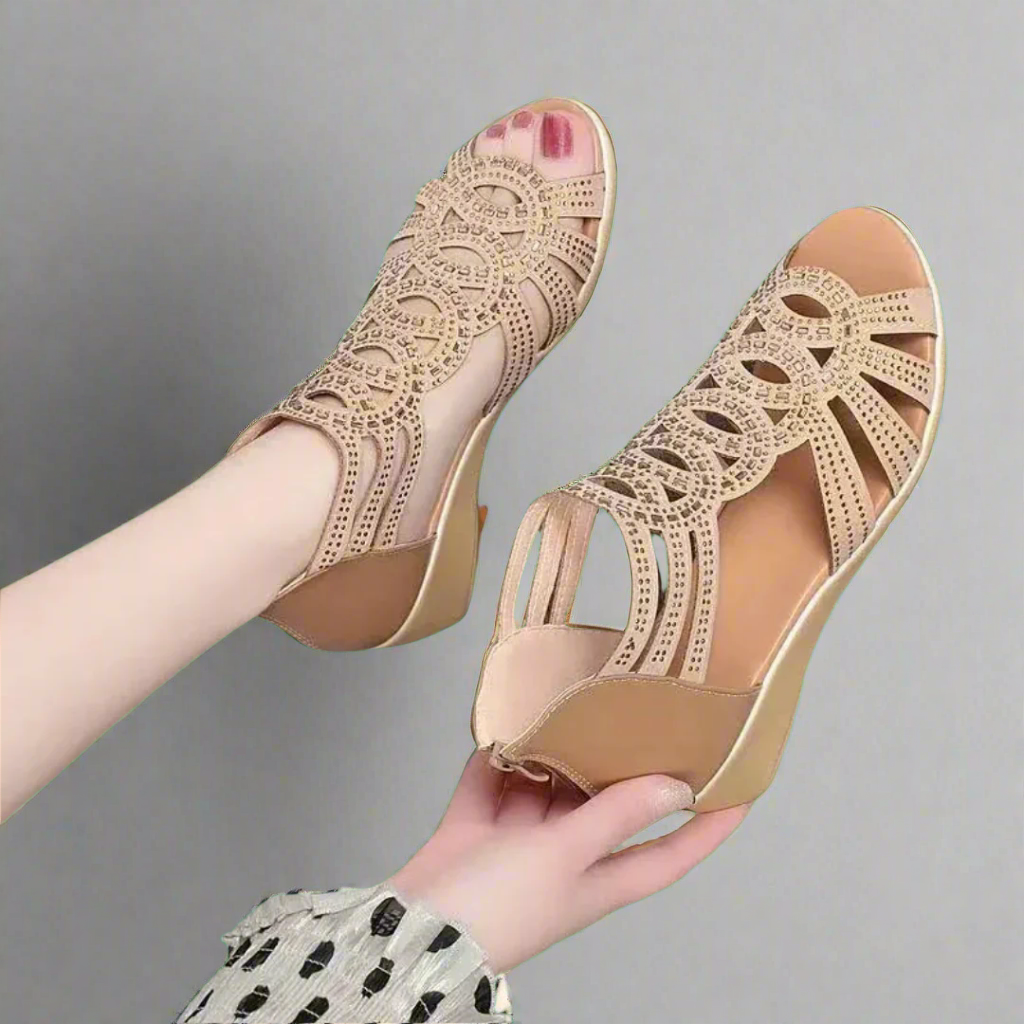 Senta | Sandalias romanas hechas a mano en cuero premium