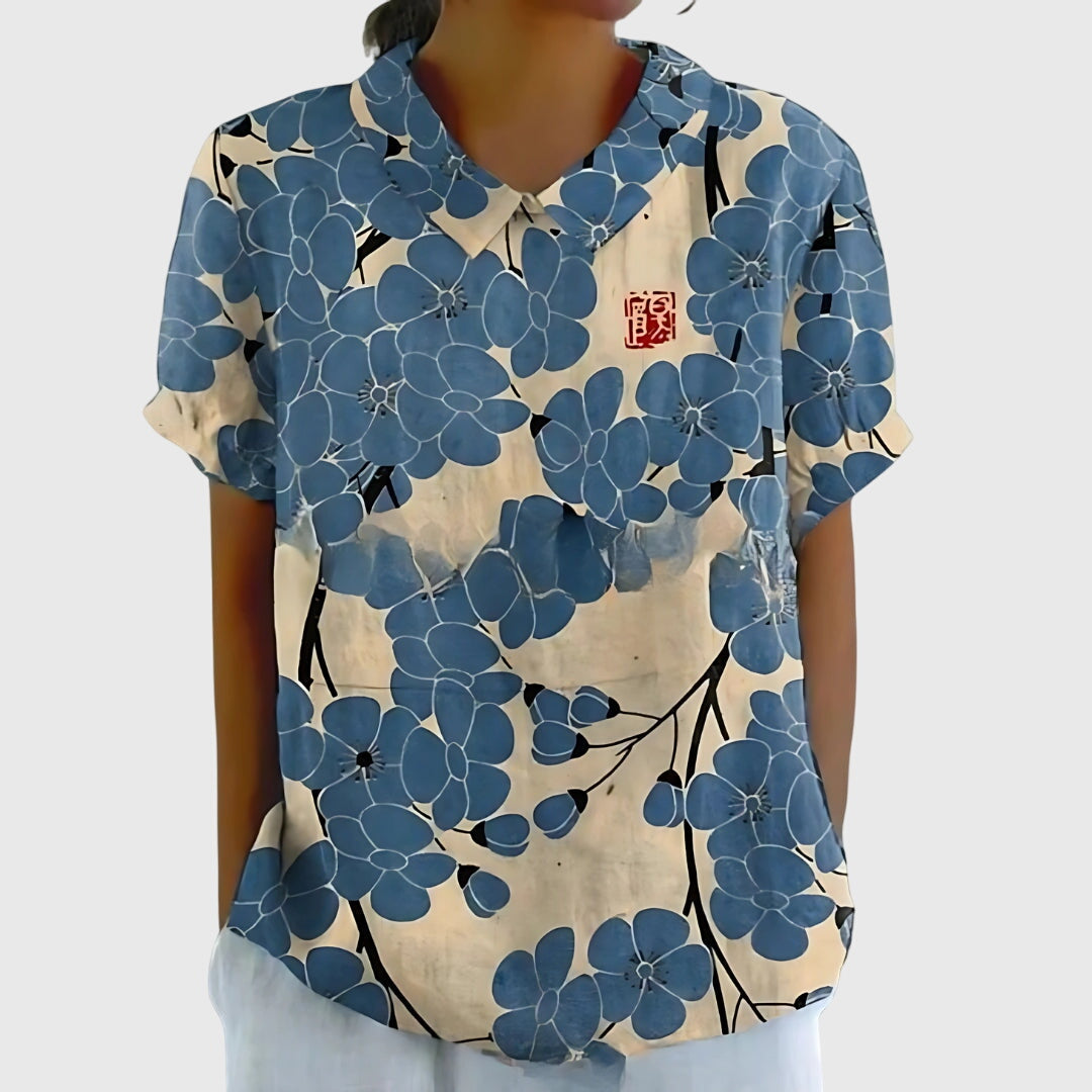 Jenna | Floral Collar Blouse