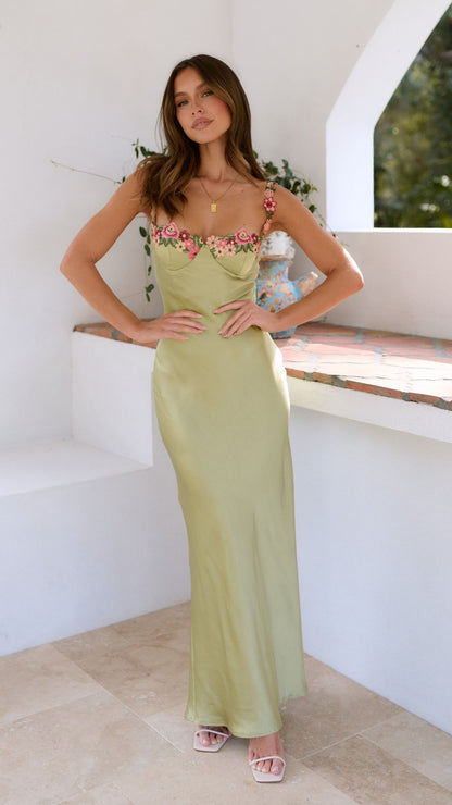 Chloe | Women Summer Floral Strap Maxi Dress