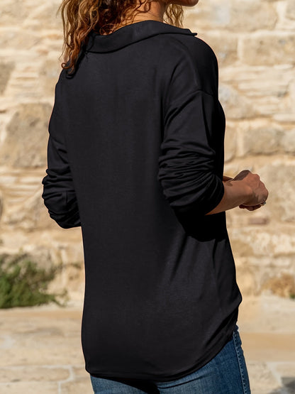 Riley | Zip Collar Top
