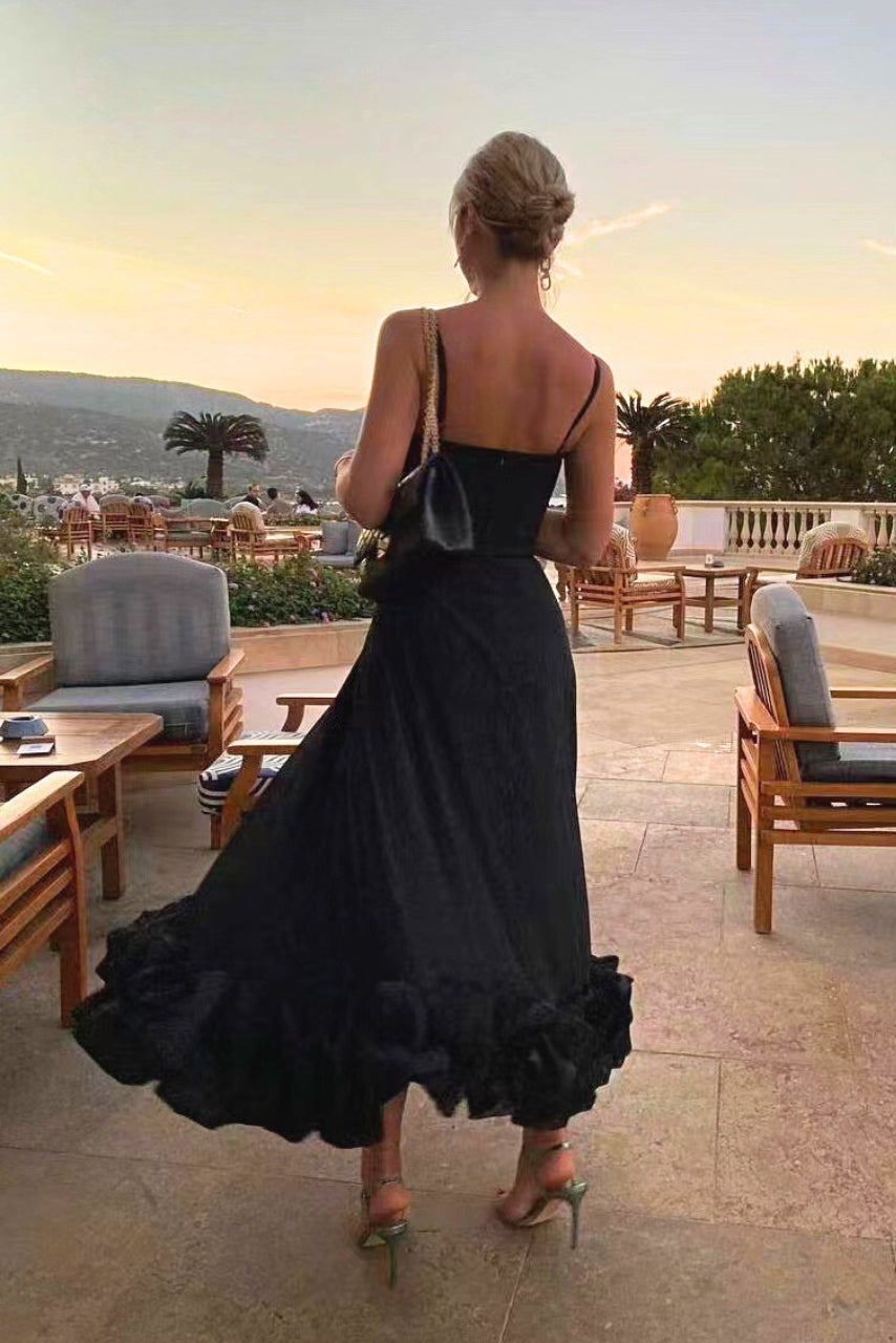 Faith | Women Summer Ruffle Hem Midi Dress