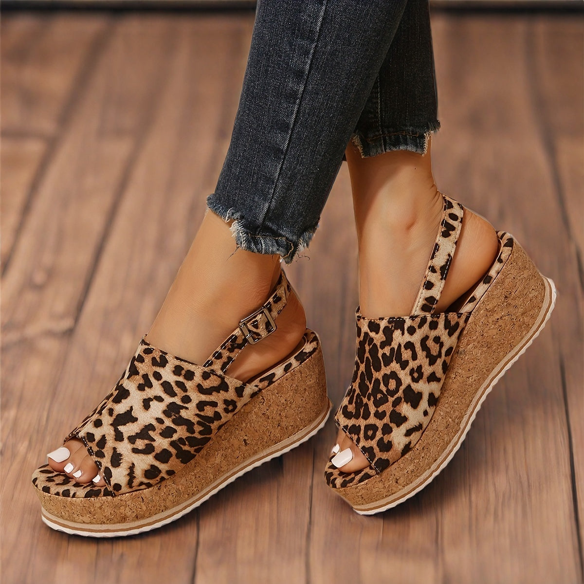 Sandalias de cuña Savanna Slingback