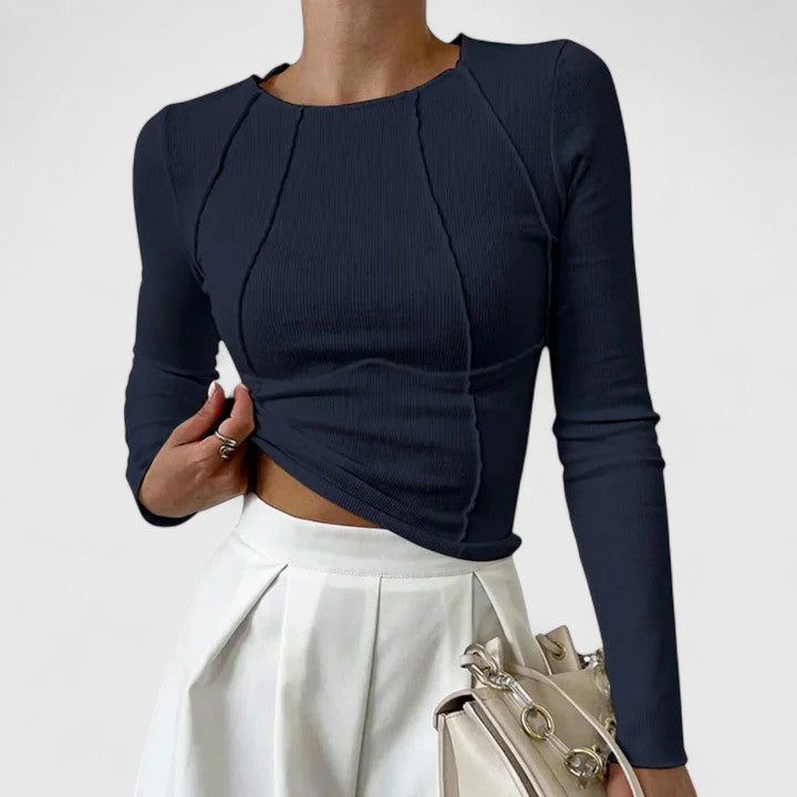 Sienna | Seam Detail Long Sleeve Top