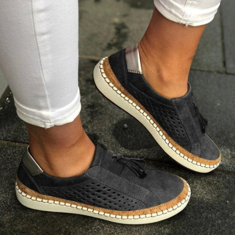 Anya | Perforated Slip Sneakers