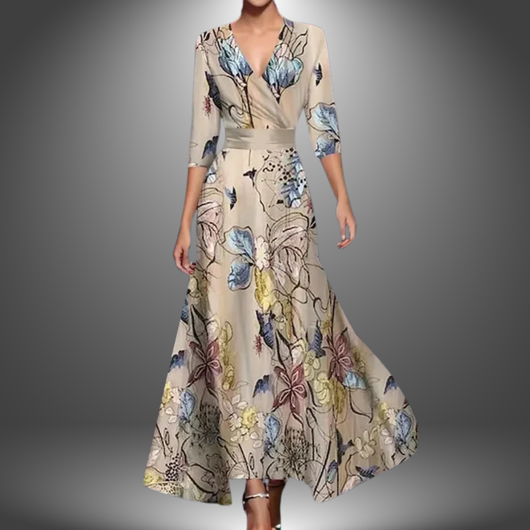 Ada | Elegante Vestido Maxi Floral