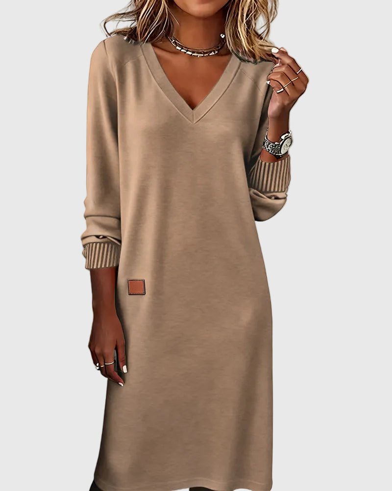 Alicia | Elegant V-Neck Dress
