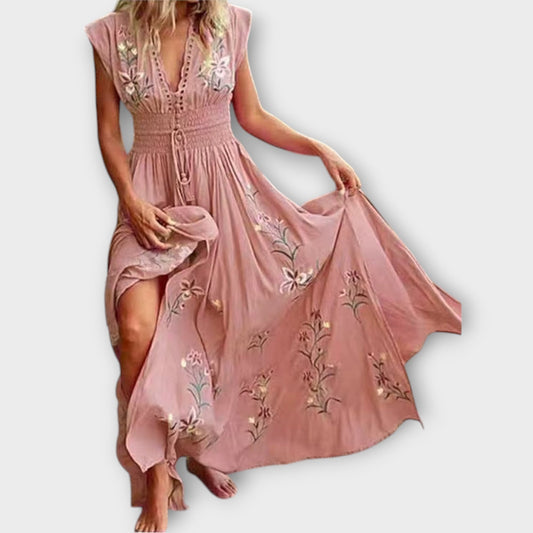 Felizia – Boho Dress with Intricate Embroidery for Festivals