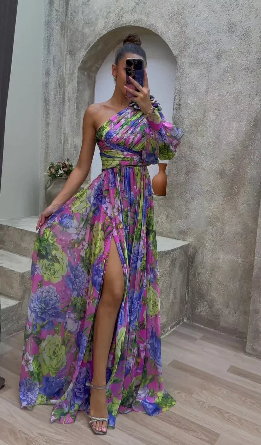 Victoria | Women Summer One Shoulder Maxi Dress