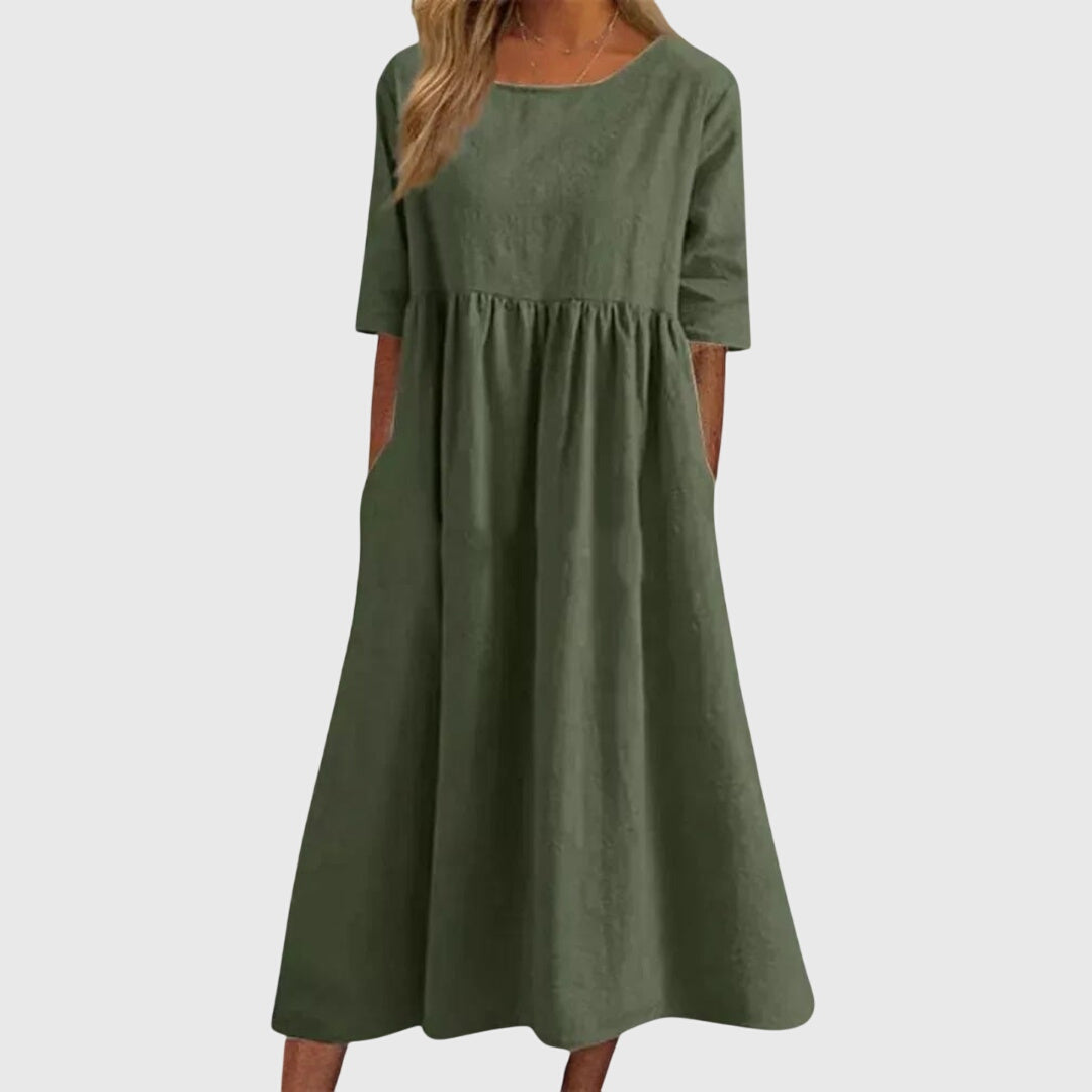 Haisley™ | Chic Short-Sleeved Dress for Any Occasion