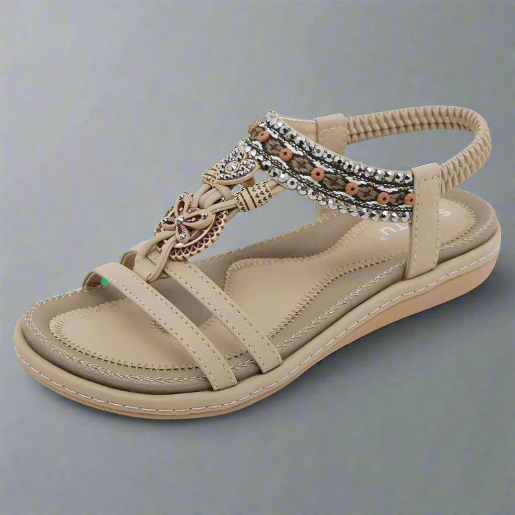 Felicitas | Sandalias Boho hechas a mano de material premium