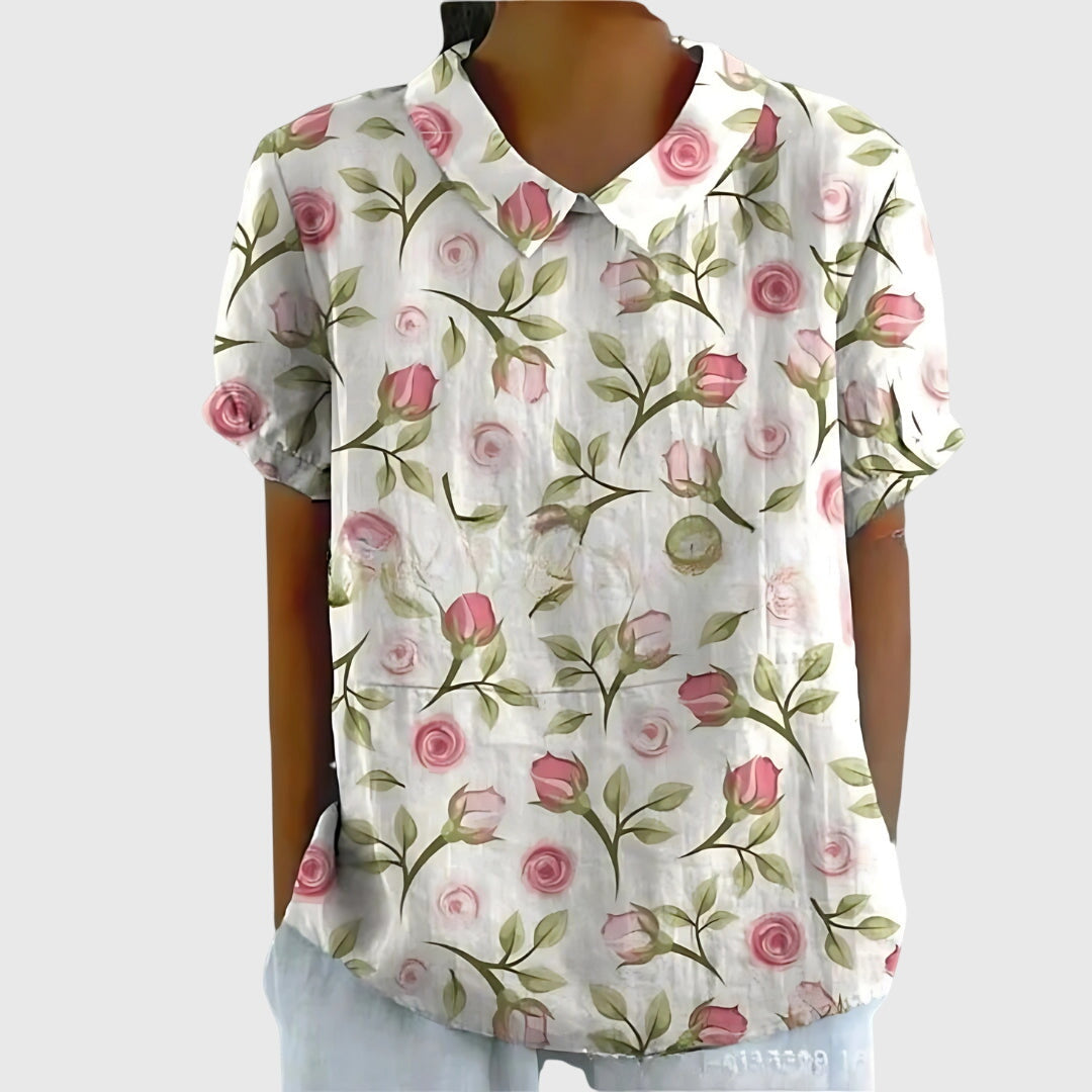 Jenna | Floral Collar Blouse