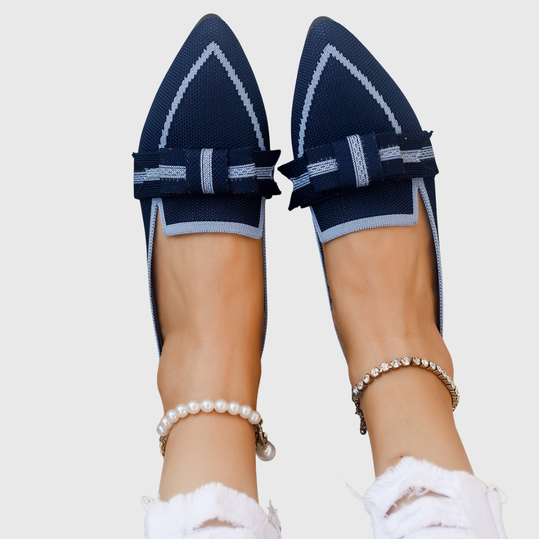 Lillian | Knit Bow Flats