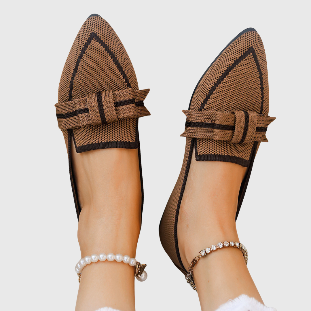 Lillian | Knit Bow Flats