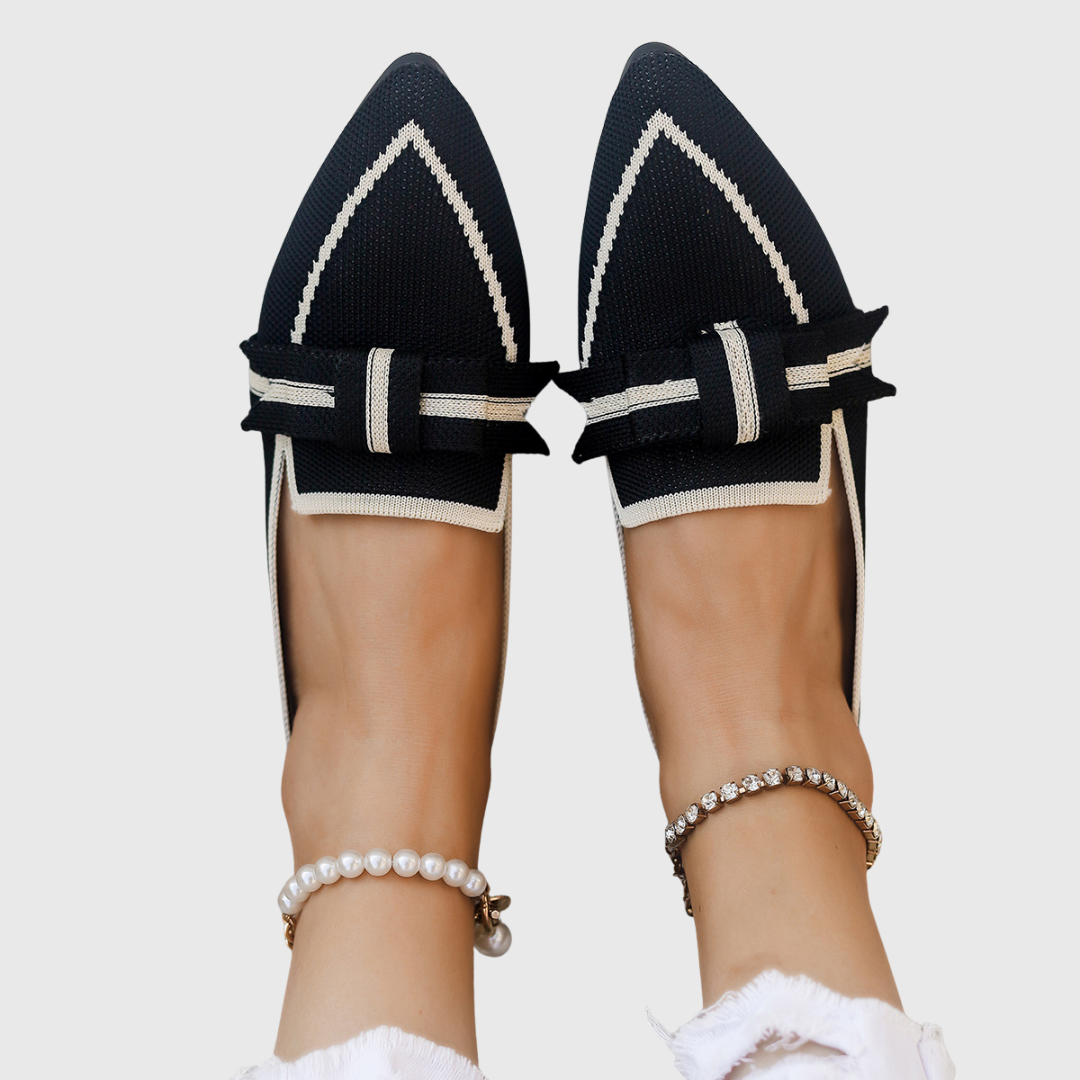 Lillian | Knit Bow Flats