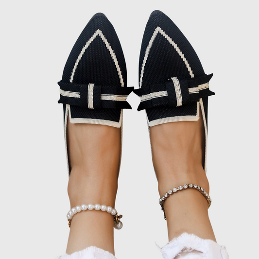 Lillian | Knit Bow Flats